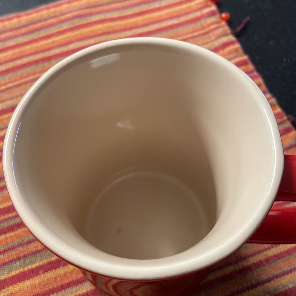 Le Creuset Red tea or coffee mug.. - Picture 3 of 4